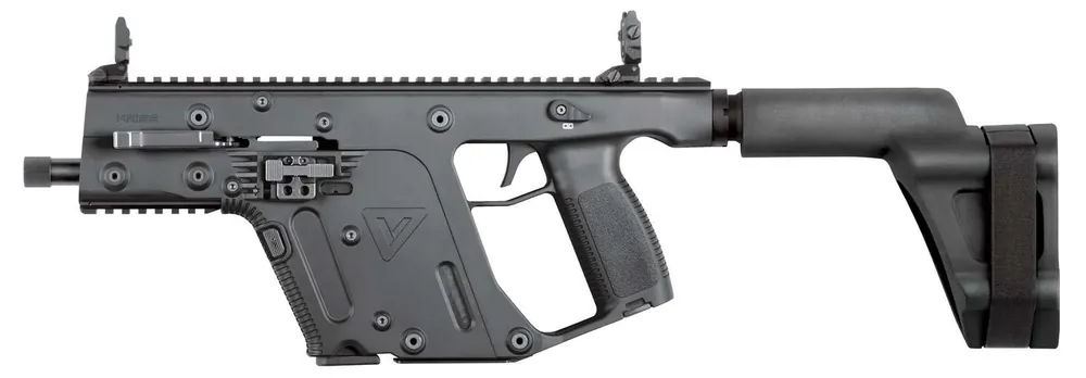 Kriss USA KV10PSBBL20 Vector Gen II SDP SB 10mm Auto 5.50" 15+1 Black Black Nitride SB Tactical Arm Brace Stock Black Polymer Grip