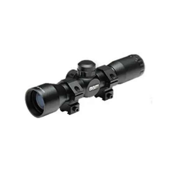 Crickett KSA054 Scope 4x 32mm Obj 32 ft @ 100 yds FOV 1" Tube Black Matte Mil-Dot