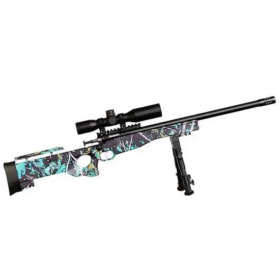 Crickett Precision Package 22 LR 1 16.13" Muddy Girl Serenity Fixed Thumbhole Stock Blued Right Hand