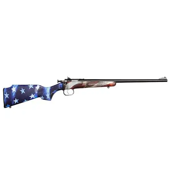 Crickett KSA2169 Crickett 22 LR 1 16.13" Blued One Nation American Flag Right Youth/Compact Hand