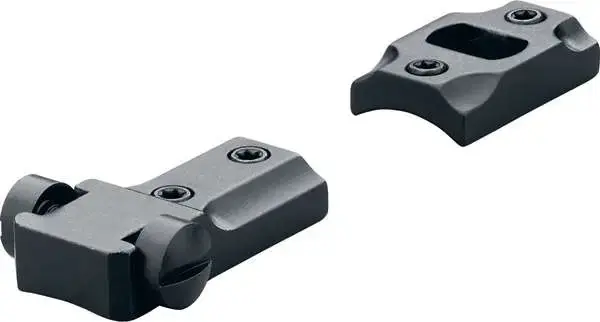 Leupold 50017 Standard Base 2-Piece with Reversible Front Rem 700. 721, 725 Black Gloss