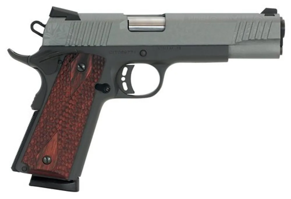 Citadel CIT45FSPMAD 1911 A1 Madagascar 45 ACP 5" 8+1 Cerakote Damascus Cerakote Wood Grip