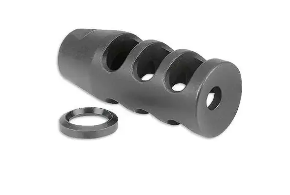 Midwest Industries MIAR30MB1 AR Muzzle Break 30 Caliber 5/8"-24 tpi Black Phosphate Steel