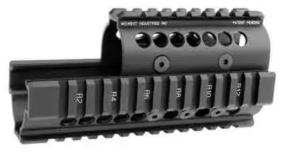 MIDWEST INDUSTRIES INC MIAK AK47/74 6061 Aluminum Black Hard Coat Anodized