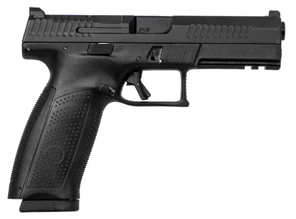 CZ 05150 P-10 Full Size Optics Ready 9mm Luger 4.50" 10+1 Black Black Interchangeable Backstrap Grip