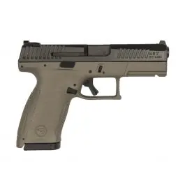 CZ 91521 P-10 C FDE 9mm Luger Double 4.02" 15+1 Flat Dark Earth Interchangeable Backstrap Grip Black Nitride Slide
