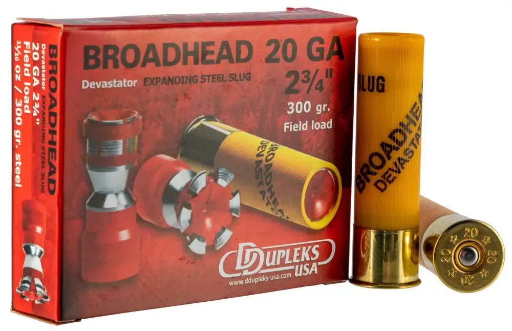 DDupleks USA 20D20 Broadhead Devastator 20 Gauge 2.75 11/16 oz 5 Round Box