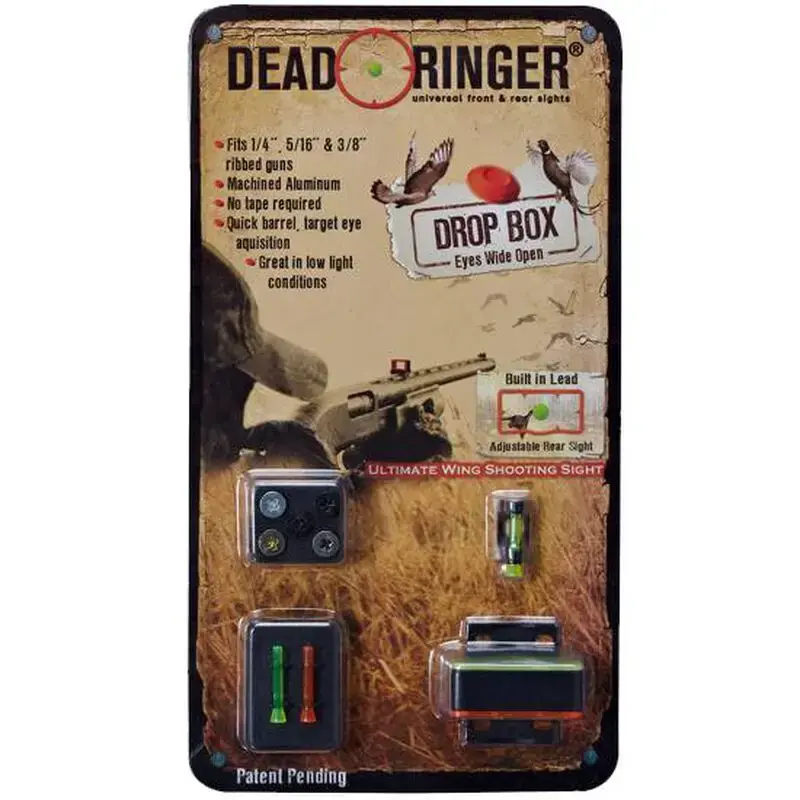 Dead Ringer DR4454 Drop Box Universal Shotgun Green/Orange Lexan Aluminum Black