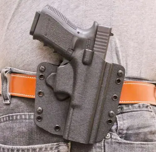 Desantis Gunhide 147KA8BZ0 SL Raptor Black Kydex OWB fits Glock 43, 43x Right Hand