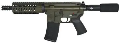 Diamondback DB15PODG7 DB15 223 Rem,5.56 NATO 7.50" 30+1 OD Green Cerakote Black A2 Grip Buffer Tube
