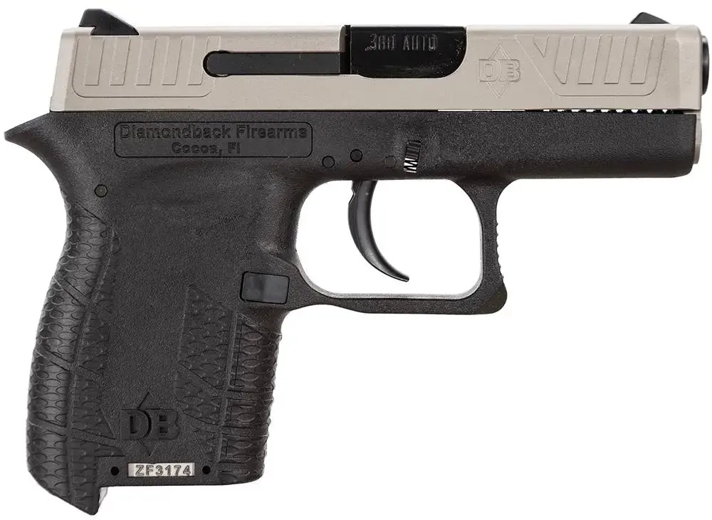 Diamondback DB380 Micro-Compact Double 380 Automatic Colt Pistol (ACP) 2.8" 6+1 Black Polymer Grip/Frame Grip Nickel Boron