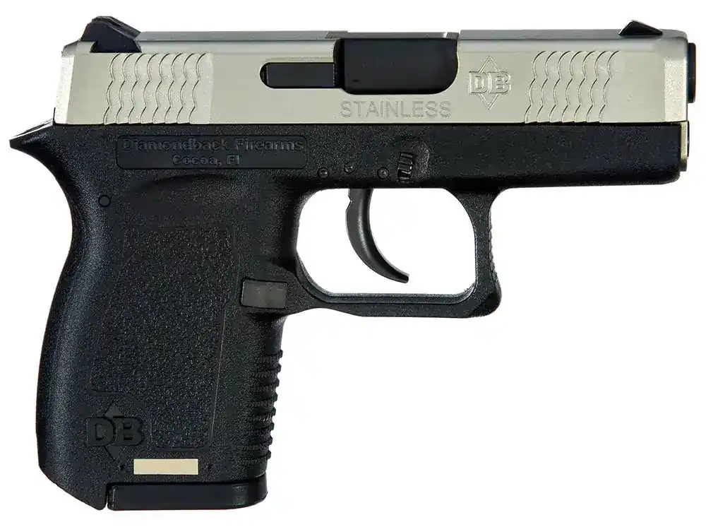 Diamondback DB380 Micro-Compact Double 380 Automatic Colt Pistol (ACP) 2.8" 6+1 Black Polymer Grip/Frame Grip Stainless Steel