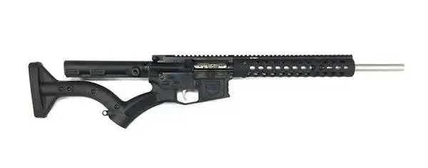 DSI DS-15 FEATURELESS LIGHTNING RIA 5.56 NATO 16IN BBL ORC BLK THRDSN STK 13IN MLOK QD FE 10RD PMAG
