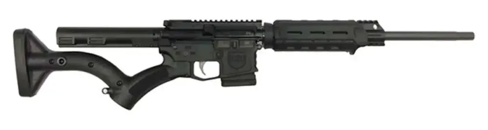 DSI DS-15 FEATURELESS MOE RIA 5.56 NATO 16IN BBL ORC BLK THRDSN STK 7IN MOE FE 10RD PMAG NY CA CMP