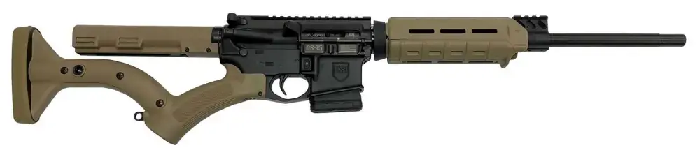 DSI DS-15 FEATURELESS MOE RIA 5.56 NATO 16IN BBL ORC FDX THRDSN STK 7IN MOE FE 10RD PMAG NY CA CMP