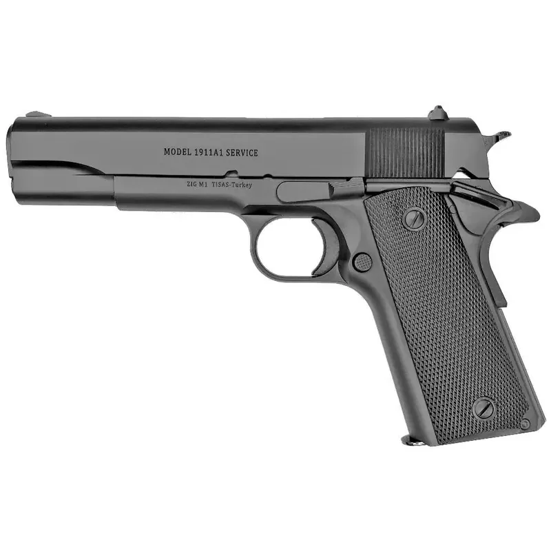 Llama LM145B 1911 Max-I 45 ACP 5" 8+1 Matte Blued Hardwood Grip