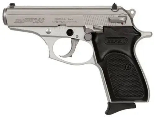 Bersa Thunder 380 Single/Double 380 Automatic Colt Pistol (ACP) 3.5" 8+1 Black Polymer Grip Nickel