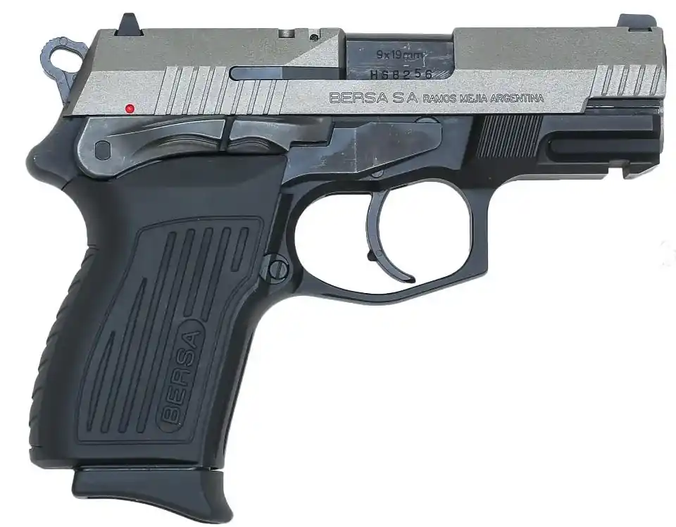 Bersa TPR9CDT Thunder Pro Compact 9mm Luger 3.25" 13+1 Black Black Polymer Grip Nickel