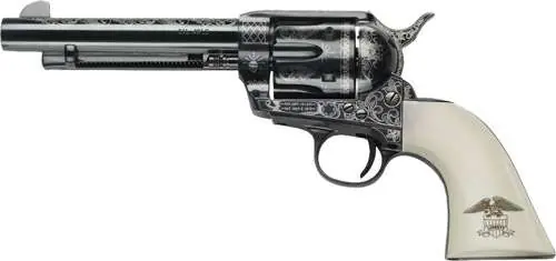 EMF LIBERTY HGR 45LC 5.5IN BBL FS BLUE ULTRA IVORY LIBERTY GRIP 6RD LASER ENGRAVED