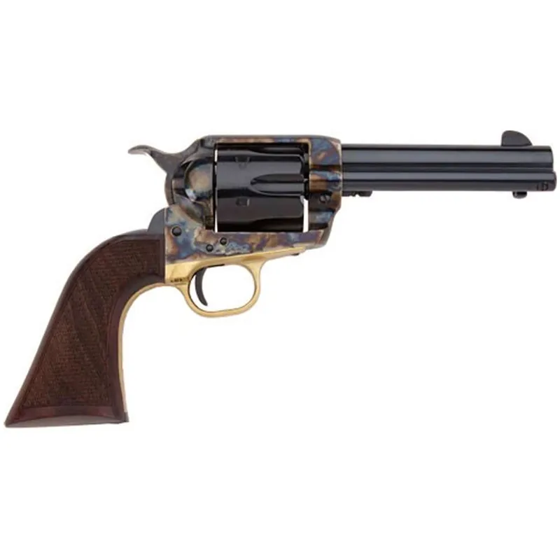 Pietta HF45ALC512NMCW 1873 GW2 Alchimista II 45 Colt (LC) 6 Round 5.50" Blued Color Case Hardened Steel Walnut Army Checkered Grip