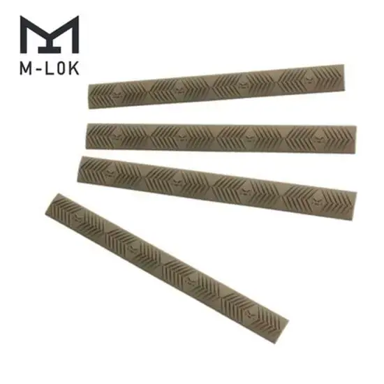 Ergo 4332DE M-Lok WedgeLok Slot Cover Mossberg Textured Dark Earth Rubber 4 Per Pack