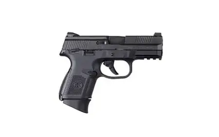 FN 66770 FNS Compact 9mm Luger 3.60" MS 12+1,17+1 Black Black Stainless Steel Slide Black Interchangeable Backstrap Grip