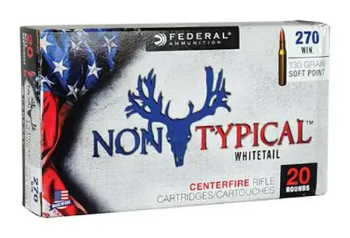 Federal 270DT130 Non-Typical 270 Win 130 gr Non-Typical Soft Point (SP) 20 Round Box
