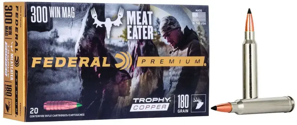 Federal P300WTC1 Premium 300 Win Mag 180 gr Trophy Copper (TC) 20 Round Box