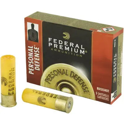 Federal PD2564B Premium Personal Defense 20 Gauge 2.75 24 Pellets 4 Buck Shot 5 Round Box