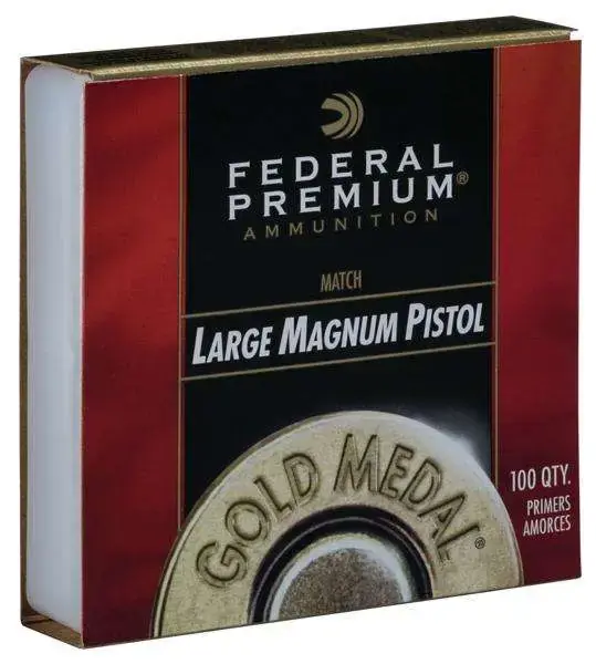 Federal GM155M Premium Gold Medal Large Magnum Pistol Primers 1000 total packed 10 boxes of 100