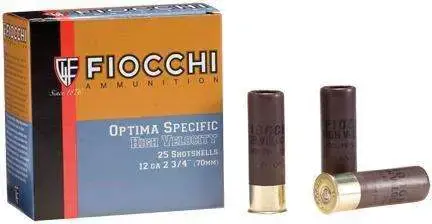 Fiocchi 123HV5 Optima Specific High Velocity 12 Gauge 3 1 3/4 oz 5 Shot 25 Round Box