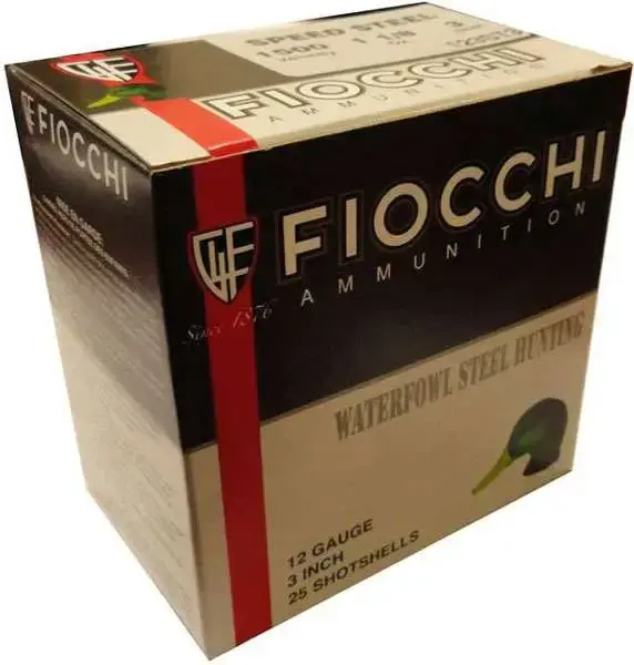 Fiocchi 123ST15B Speed Steel Warlock Steel 12 Gauge 3 1 1/5 oz BB Shot 25 Round Box