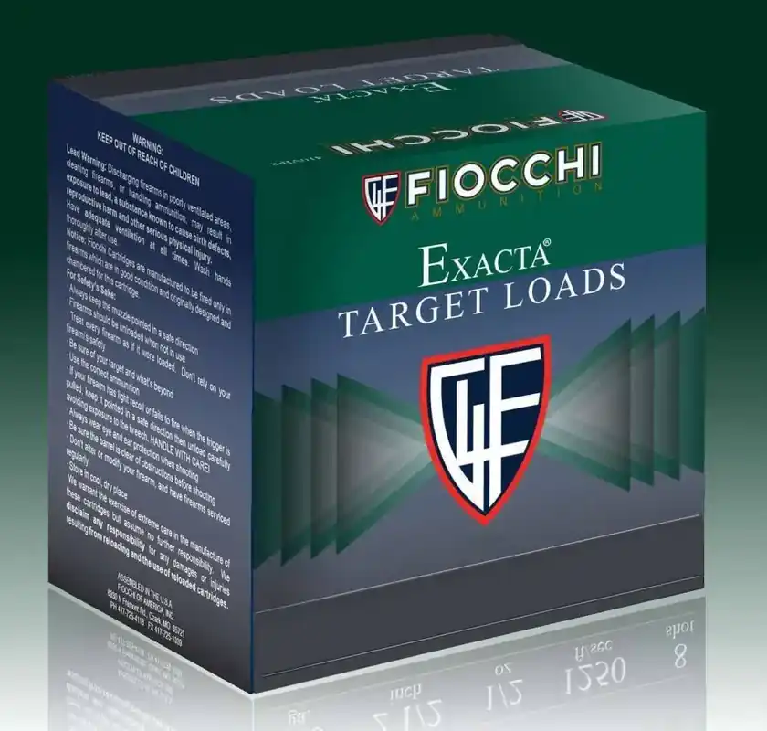 Fiocchi 12SCRS8 Exacta Target Super Crusher 12 Gauge 2.75 1 oz 8 Shot 25 Round Box