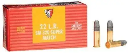 Fiocchi 22SM320 Exacta Super Match 22 LR 40 gr Round Nose (RN) 50 Round Box