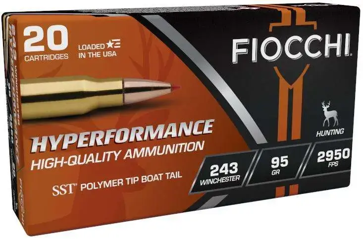 Fiocchi 243HSB Extrema 243 Win 95 gr SST 20 Round Box