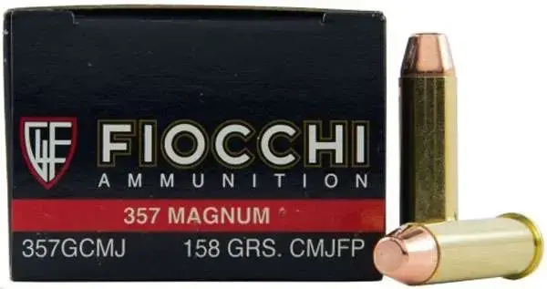 Fiocchi 357GCMJ Training Dynamics 357 Mag 158 gr Copper Metal Jacket Flat Point 50 Round Box