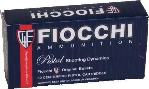 Fiocchi 38SA Training Dynamics 38 Super 129 gr Full Metal Jacket (FMJ) 50 Round Box