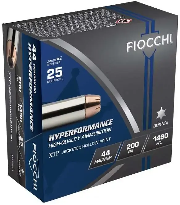 Fiocchi 44XTPB25 Extrema 44 Rem Mag 200 gr XTP Hollow Point 25 Round Box