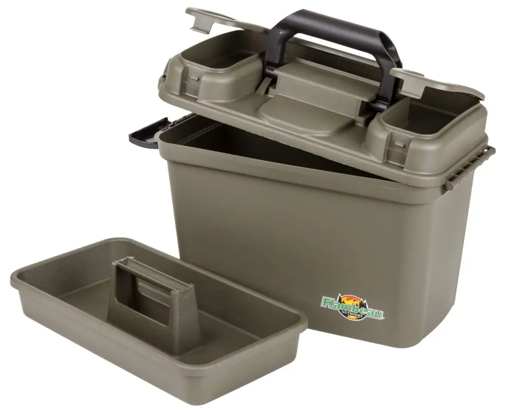 FLAM 14" DRY BOX W/TRAY OLIVE