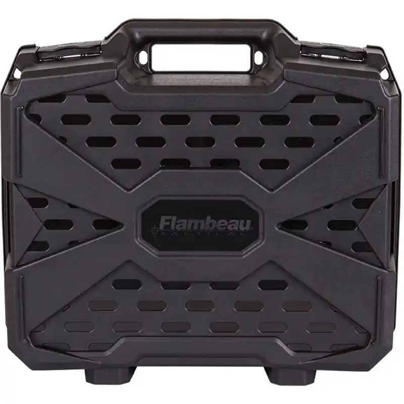 Flambeau 1511DDP Tactical Pistol Case Double Deep 15.25" L x 11.5" W x 4.8" D Polymer Black