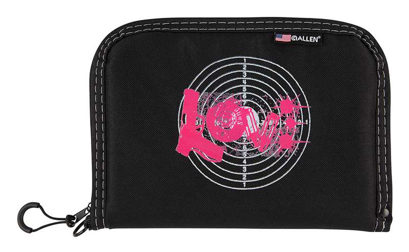 ALLEN 9075 GWG LOVE PISTOL CASE, BLACK, 10IN
