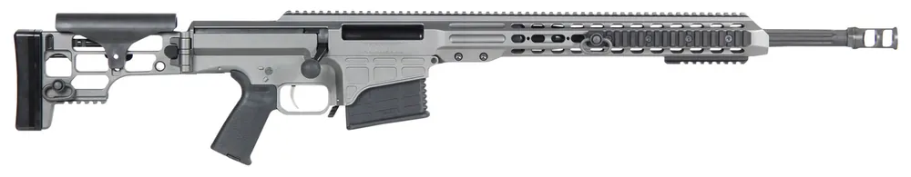 Barrett 14370 MRAD 308 Win 22" 10+1 Tungsten Gray Cerakote Tungsten Gray Folding w/Adjustable LOP Stock Black Polymer Grip