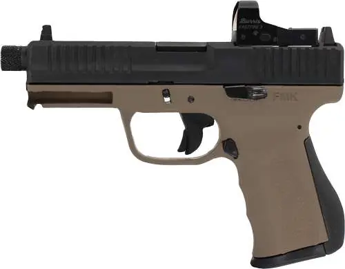 FMK ELITE PRO PACKAGE HGA 9MM 4 IN BBL BURNT BROZE ELITE TRIGGER CT OPTIC/SUP SIGHTS 2/14RD MAGS