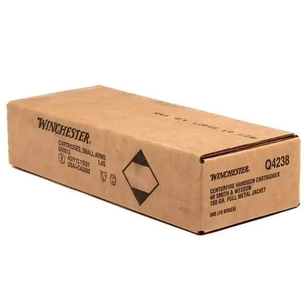WN 40 S&W FMJ 180GR 500 Round Case