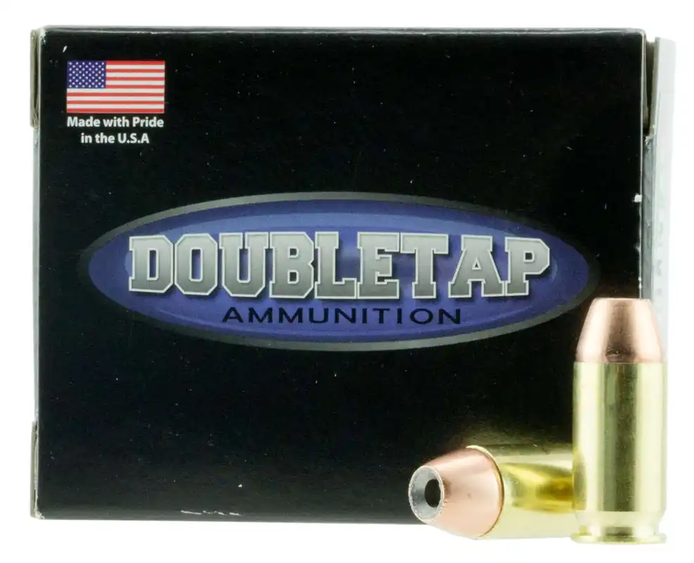 DoubleTap Ammunition 45A185CE Defense 45 ACP 185 gr Jacketed Hollow Point (JHP) 20 Round Box