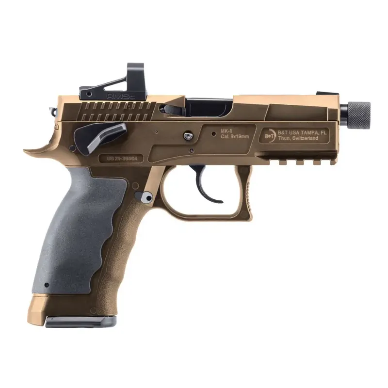 B&T MKII 9MM 4.3" 17RD TAN SA