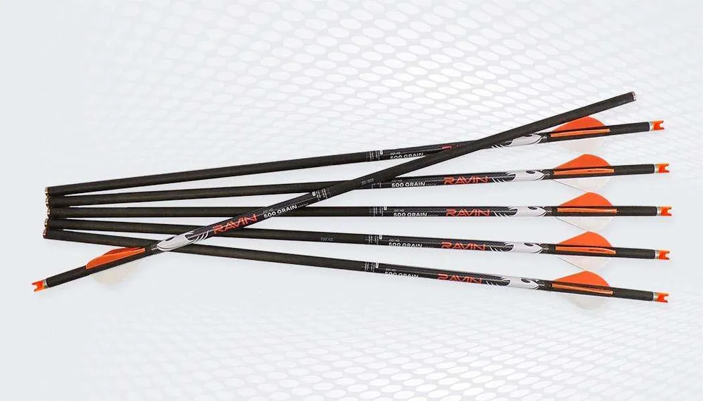 RAVIN XBOW ARROW 500GR HD .001 POLYMER NOCK 6PK