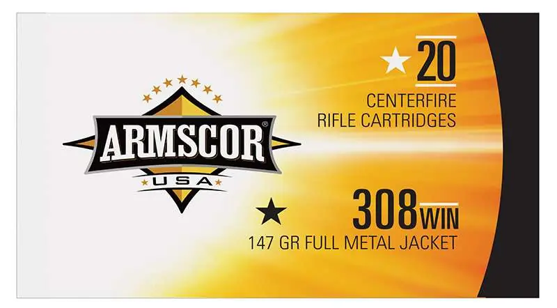 ARMSCOR AMMO .308 WIN 147GR FMJ 20-PACK