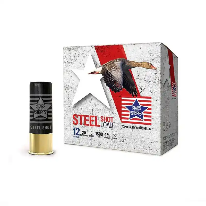12ga 3'' Steel 1 1/8 oz. #3 SHOT 1500 FPS 25RD