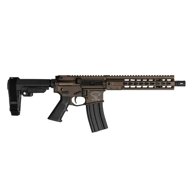 BRIGADE MFG AR HGA 5.56 10.5IN BBL 10IN RAIL FORGED MIDNIGHT BRONZE SBA3 BRACE 30RD A2 FLASH HIDER